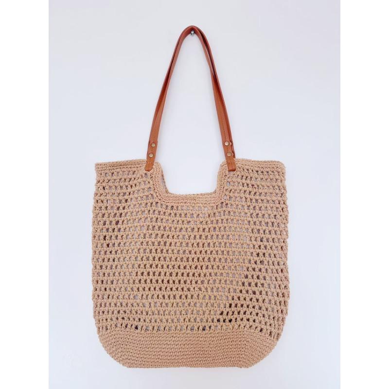 

Легкий, натуральный, сотканный вручную, женский стильный рюкзак-тоут - летняя, стильная, пляжная, одноплечевая сумка для отпуска хаки