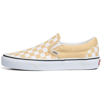 Classic Slip-On Color Theory Checkerboard - Honey Peach Unisex Sneakers Orange VN0A7Q5DBLP