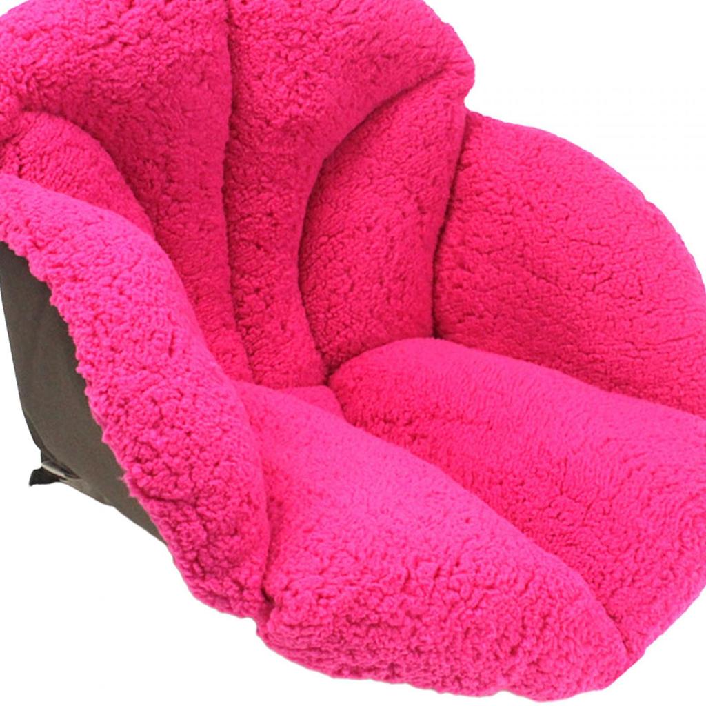Plush Chair Cushion with Backrest Soft Comfortable Warm with Lumbar Support for Gaming Chair Car Room Decor Dining Chair Winter