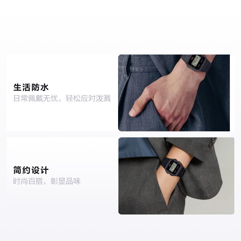 CASIO POP series simple life waterproof Quartz resin strap universal gray dial F-91WB-8A серый