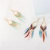 2Pcs Women Dangle Earrings Tassel Alloy Bohemian Jewelry Stylish Decorations Daily Wear Hanging Pendant Wedding Jewelry