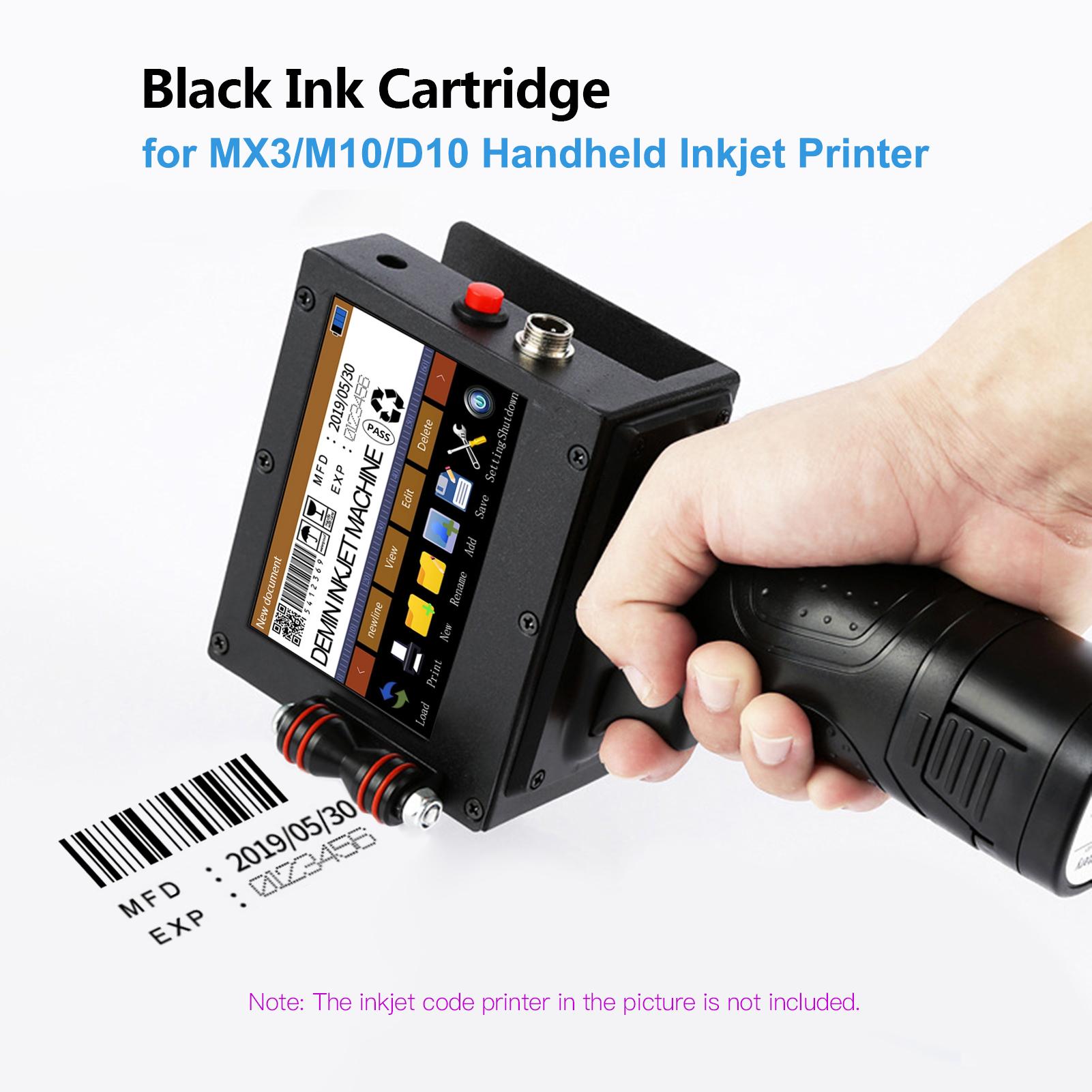 Remplacement de cartouche d'encre Séchage rapide 45 ml pour imprimante à jet d'encre portable MX3 M10 D10(Jaune)
