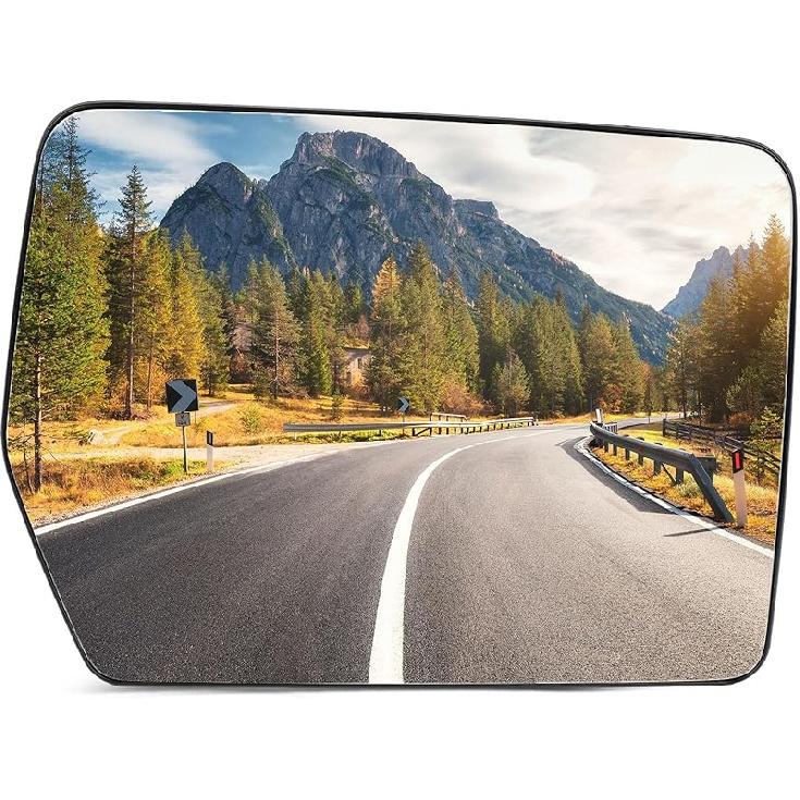 SCITOO Driver Side Mirror Glass For 2003-2007 For Cadillac Escalade, For Chevy Avalanche, Silverado Suburban Tahoe, For GMC Sierra Yukon Left Heat