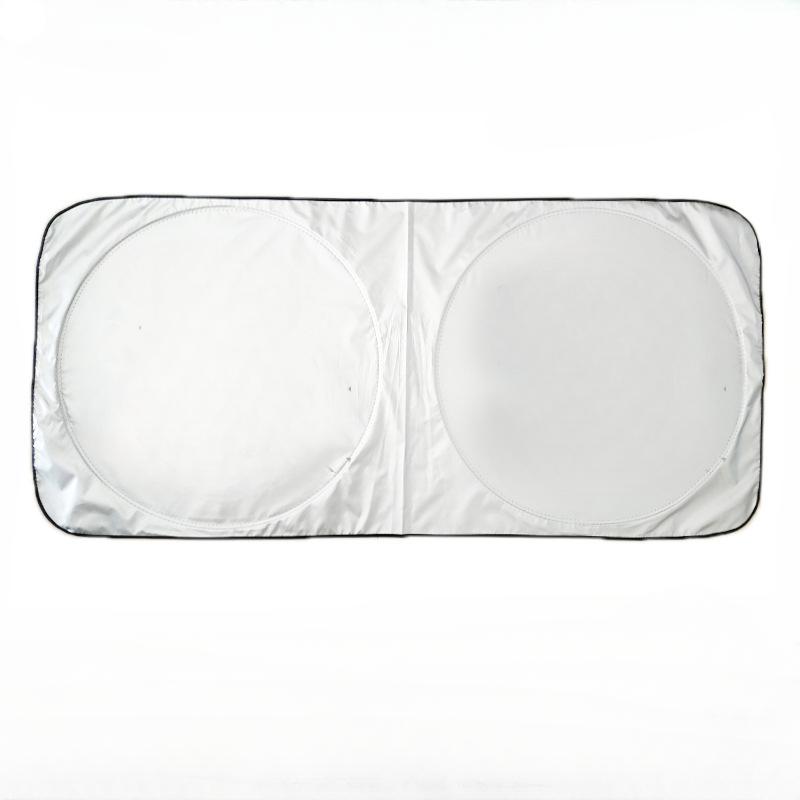 

Car Sun Shield Double Circle Coated Silver Cloth Car Sun Visor Windshield Sunshade Accesorios Para Vehículos Car