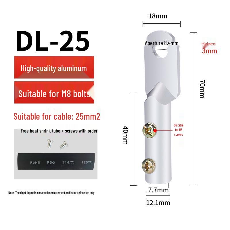 Pressure-Free DT/DL/DTL Copper-Aluminum Wire Lugs Screw Terminal Blocks Cable Connectors