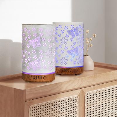 Desktop Decorative Lamp & Essential Oil Diffuser USB Ultrasonic Air Humidifier with LED Night Light Ambiance Lamp for Bedroom