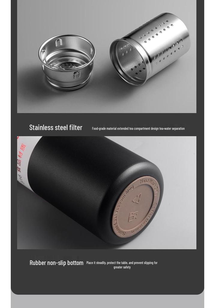 316 Stainless Steel Large-Capacity Insulated Travel Tea Infuser Cup