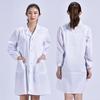 Women's Long-Sleeved White Lab Coat for Medical, Nursing, and Laboratory Use