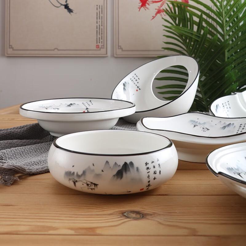 LocknLock Pure White Ceramic Irregular Dinner Plate