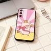 LuLu the piggy phone Case For Samsung Galaxy A73,A72,A71,A70,A53,A52,A51,Others Soft Black Shell