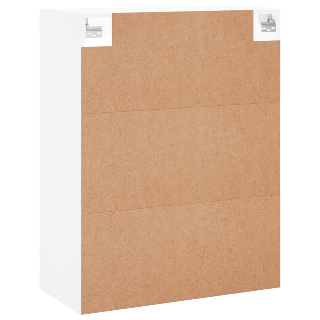 Wall Cabinets 2 pcs White Wood Based Material