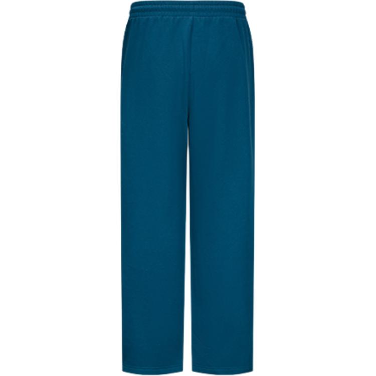 Reebok Casual Simple Comfortable Lace-Up Fleece Knit Sports Pants Unisex bottoms Dark-Blue 24FRM607UGBA