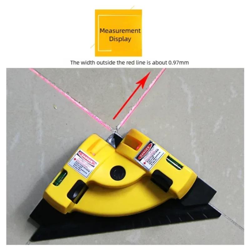 90 Degree Infrared Laser Level Vertical Horizontal Line for Floor Tiling Accurate Measurement