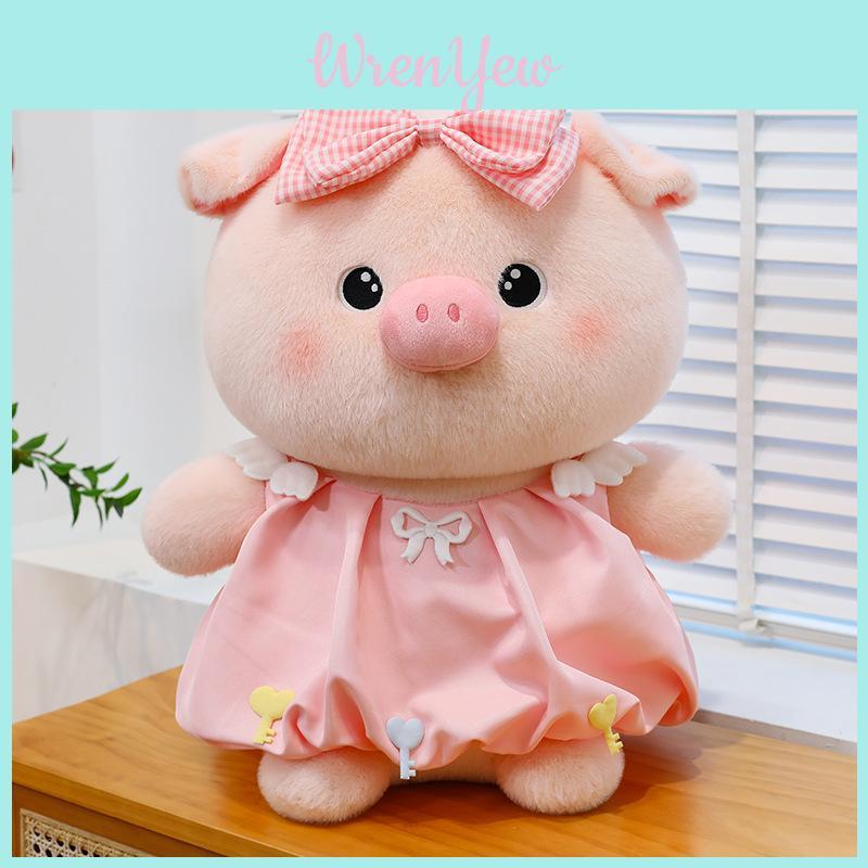 Plush Pig Keychain Toy With Soft Pp Cotton For Romantic Gift And Wedding Celebration