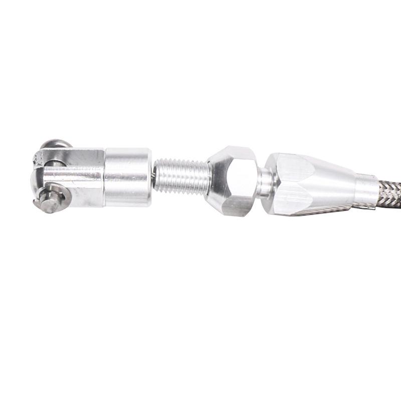 24inch Throttle Cable Stainless Steel Braided Throttle Cable Kit for Chevrolet