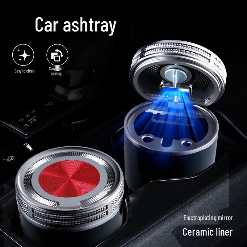 Compatible Ashtray with Cover & LED for Lynk & Co: 03, 09, 01, 06, 05, 02, and New Energy ZERO models.