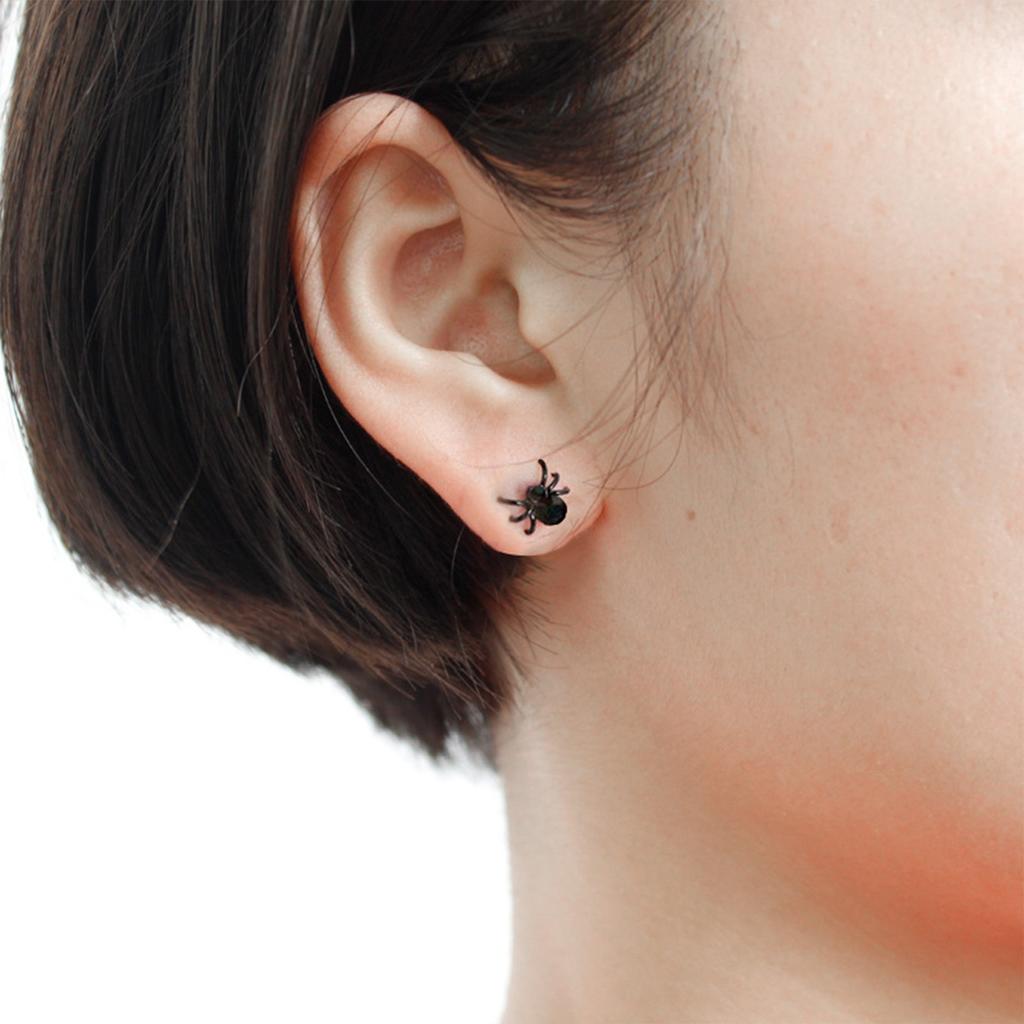 Three-dimensional Black Small Spider Earrings Personality Earrings Fashion Earrings Ear Accessories