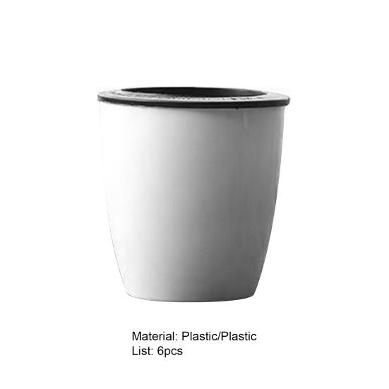 6 st/set Praktiskt bra absorptionsblomkruka Automatisk effektiv växtbehållare i plast för hemmet
