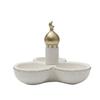 Resin Castle Figurine Storage Box Handmade Decorative Food Serving Tray Middle Eastern Style Ramadan Ornaments for Living Room