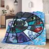 How To Train Your Dragon Vivid 2D Print Flannel Blanket, Cartoon Figures for Couch, Warm Home Decor Travel Picnic Rug_LIAN