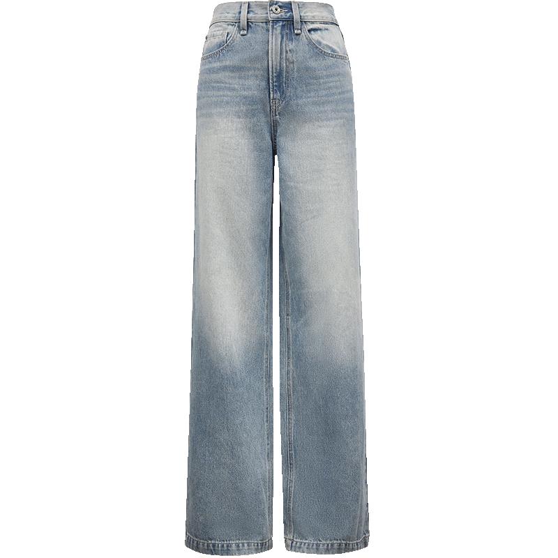 ONLY Women s Retro Washed High-Waist Straight Leg Jeans S