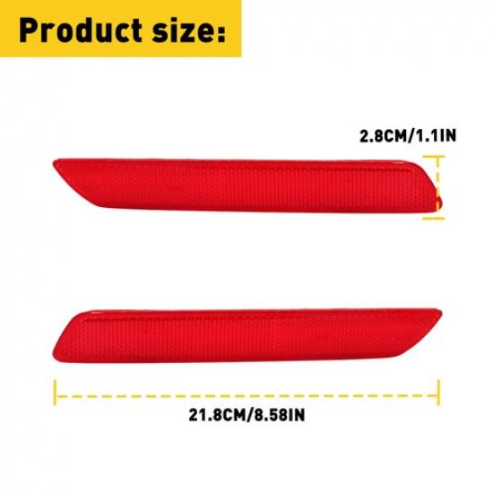 Driver+Passenger Side Rear Bumper Reflector Light Fits for 2011 2010 HONDA CR-V
