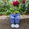 Amerikanischer Landgarten Kunst Jeans Garten Dekorative Blumentopf Pflanze Harzhandwerk Ornament