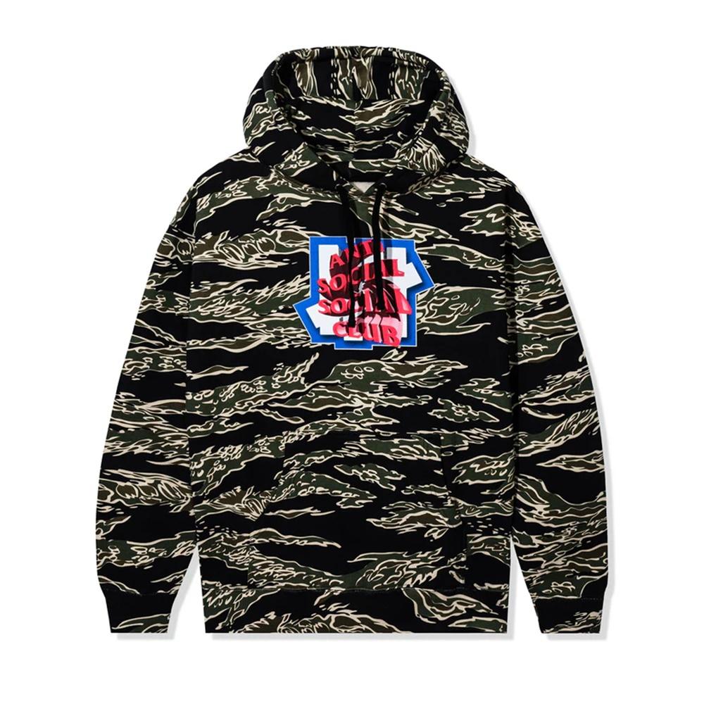 Anti Social Social Club Play Social Hoodie Tiger Camo/S