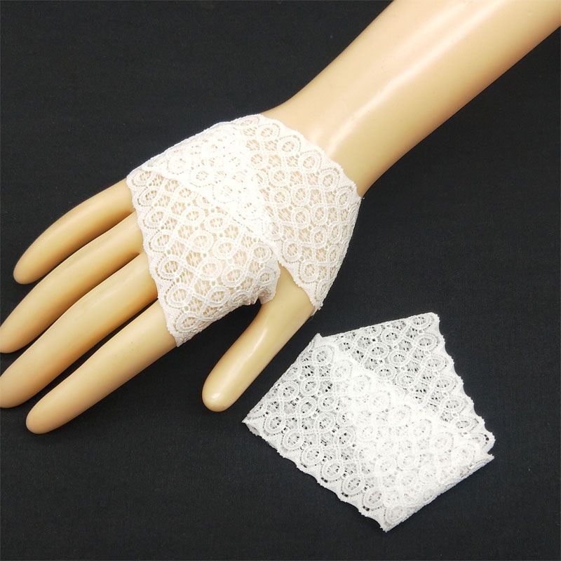 

Акция Кружевные намоточные перчатки Нарукавная повязка Нарукавник Рукавица для татуировки шрама на руке Перчатки без пальцев Ретро Перчатки на полпальца Защита от солнца S05-white pair