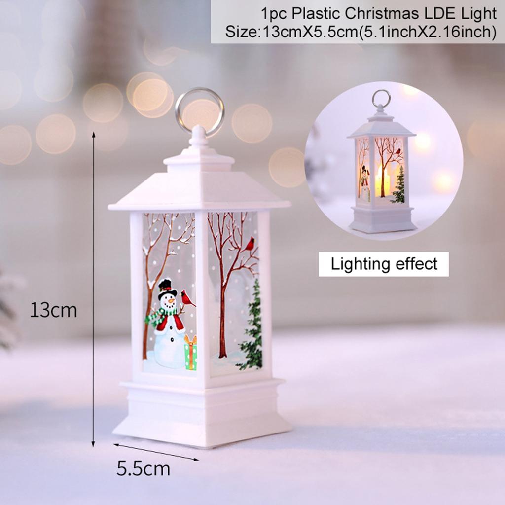 Christmas Lantern Light Ornament Merry Christmas Decorations for Home 2025 Navidad Christmas Tree Decor Xmas Gift New Year 2025
