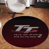 Lsle Of Man Tt (1) Round Office Rug Decorative Floor Rug for Office Bedroom Living Room and Home Space