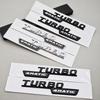 2pcs 3D ABS TURBO 4MATIC Car Letters Side Fender Trim Badge Emblem Sticker For Mercedes Benz AMG A45 A35 X247 W117 Accessories AT1