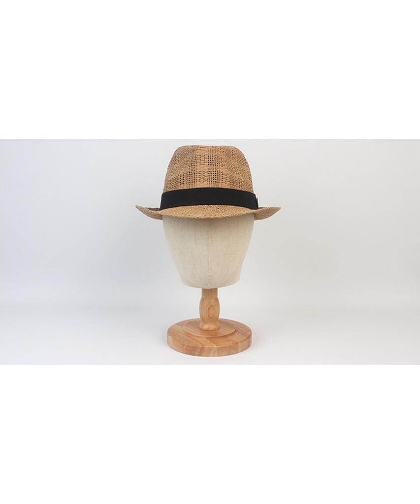 Yunibeosyeolkemiseuteuli Bu Check Beige Short Fedora Summer Fedora