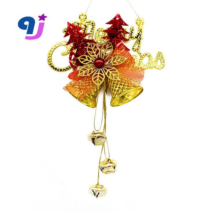 Christmas Bell Tree Pendant: 3-Color Options with English Character and Ingot Features - Festive Ornaments & Gifts