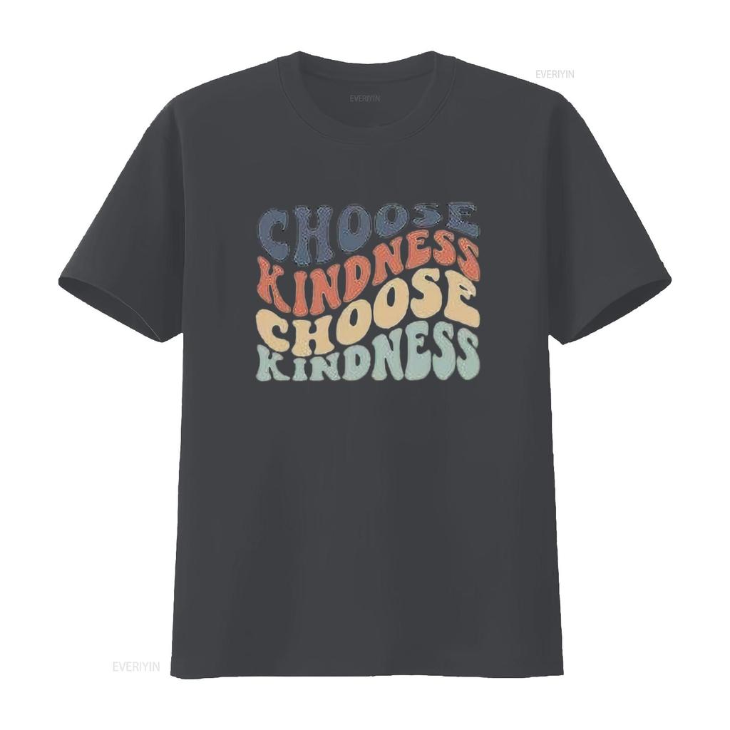 Womens Choose Kindness T Shirt Expression PrinT Casual  Tops vintage Washed fashion homme streetwear Slightly designer clothes