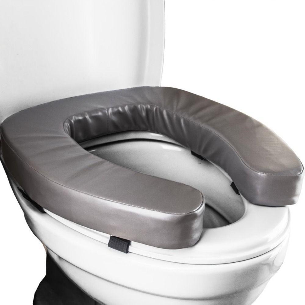 Dicke Polsterung U-Form Toilettensitz-Erhöhung Waschbare Erhöhte Toilettensitz-Abdeckung Badezimmer für Zuhause