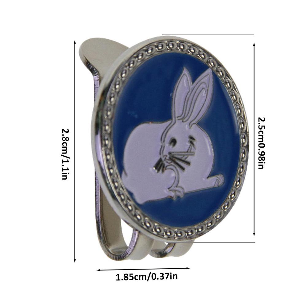 New Golf Ball Mark+Golf Hat Clip Zodiacs Design Magnetic Alloy Marker Golf Accessories Rat Ox Tiger Rabbit Dragon Snake Horse