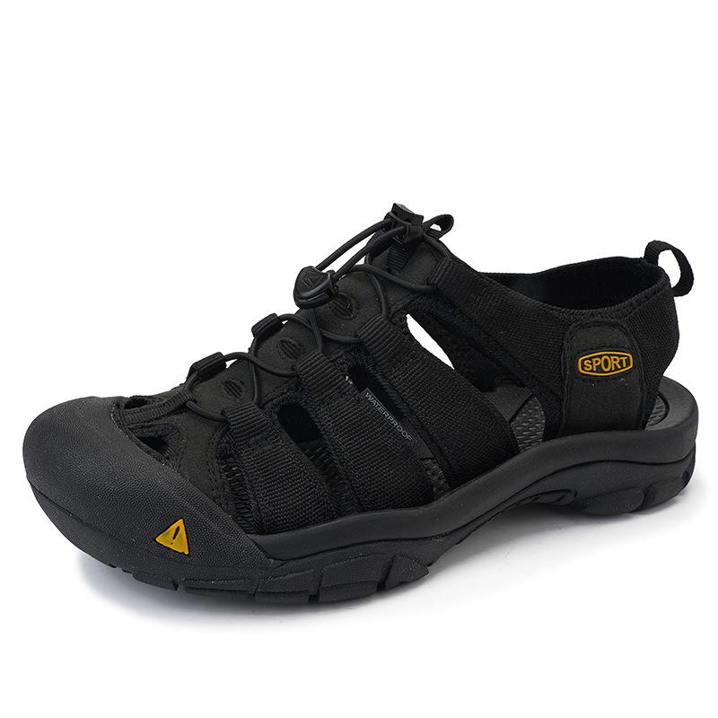 Plus Size Hand-stitched Men s Closed-toe Casual Beach Sandals 42