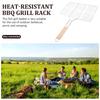 BBQ Grill Basket Hamburger Grill Rack Barbecue Meat Clamp Net Grilling Tool Outdoor BBQ Accessories