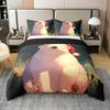 Kids Cartoon Penguin Duvet Cover King Size Cute Wild Animal Winter Christmas Decoration Bedding Set Bedroom Decoration 3 Pcs