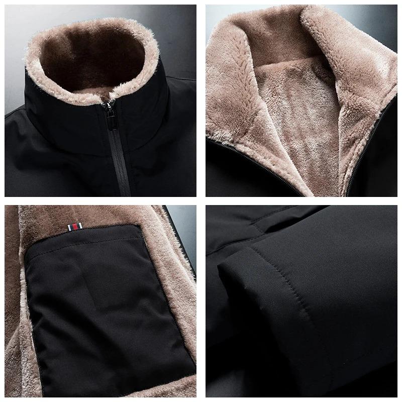 Men Winter Windproof Warm Thick Fleece Jacket Men Fashion Casual Coat Men Autumn Brand Outwear Outdoor Classic Jacket Men