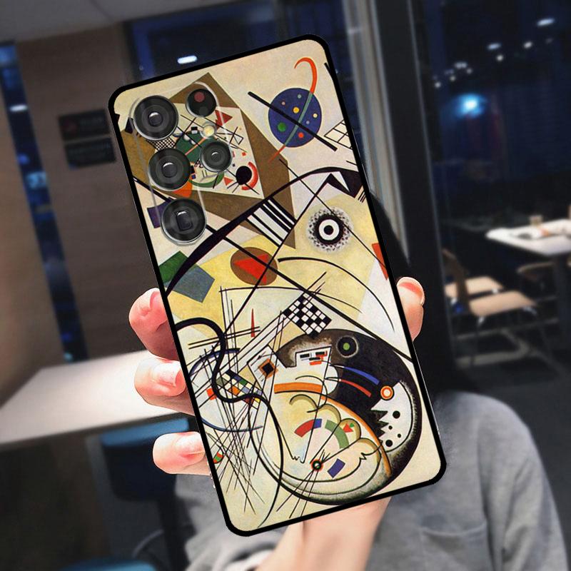 Coque Abstrait Wassily Kandinsky Pour Samsung Galaxy S22 S23 Ultra S21 S20 FE S9 S10 Note 10 Plus Note 20 Ultra Housse