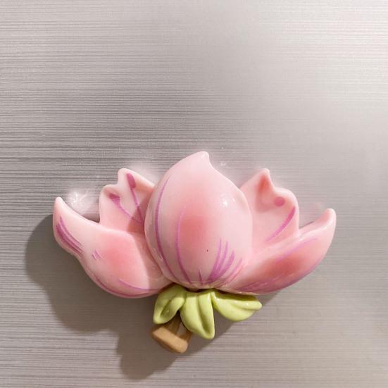 3D Cherry Blossom Refrigerator Magnet Resin Pink Flower Decorative Fridge Magnet Memo Notes Photo Holder for Home Kitchen Office
