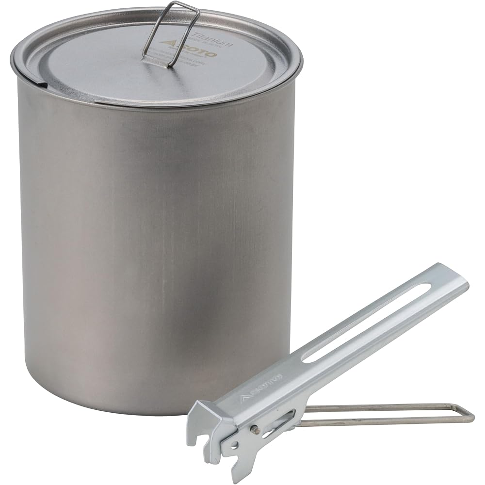 SOTO Titanium Pot Deep Lightweight 0.3mm Compact Storage 750ml Outdoor Camping Trekking