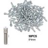 50 Pieces Tire Carbide Screw Spikes Skid Nails Anti-Slip Car Motorcycle ATV Snow Tire Spikes Hard Alloy Stud Screws