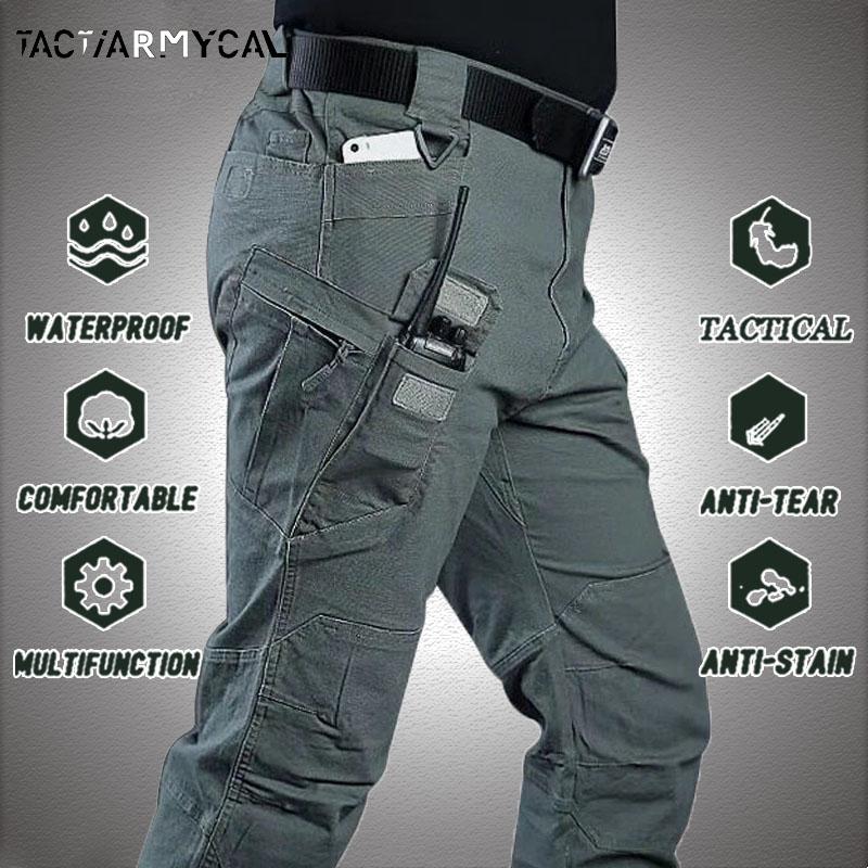 Summer New Mens Tactical Pants Multiple Pocket Elasticity Military Urban Commuter Tacitcal Trousers Men