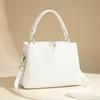 Sophisticated Pu Water Bucket Handbag With Zipper Closure And Inner Divider For Office And Casual