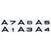 AAXP1 For A1 A3 A4 A5 A6 A7 A8 Q2 Q3 Q4 Q5 Q6 Q7 Q8 Letters Emblem Car Rear Boot Trunk Badge Sticker Decals 3D ABS Accessories