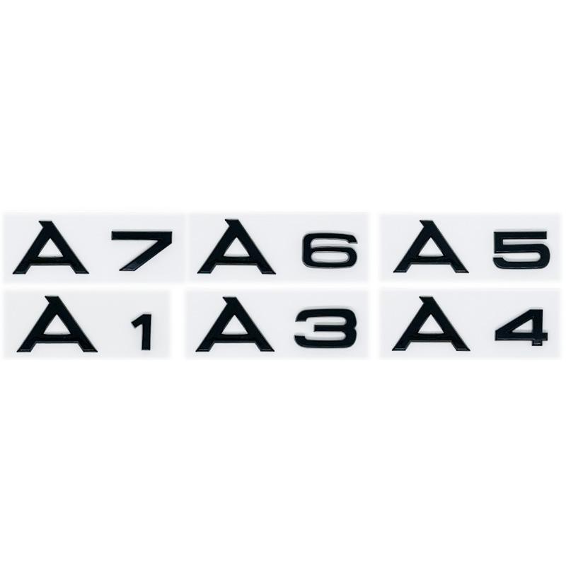 AAXP1 For A1 A3 A4 A5 A6 A7 A8 Q2 Q3 Q4 Q5 Q6 Q7 Q8 Letters Emblem Car Rear Boot Trunk Badge Sticker Decals 3D ABS Accessories