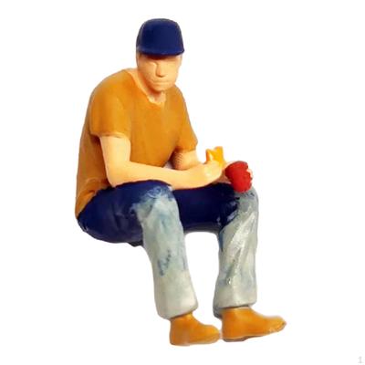 1/64 Figures Model People Figurines for DIY Projects Street Building Railway Layout Scenario